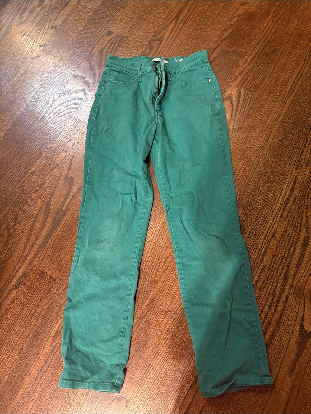 Lee classic fit teal straight leg jeans